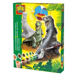 SES Гипсовое литье и покраска - Динозавр T-Rex (1 шт.)