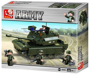 Sluban Армейский Танк M38-B6500 Конструктор (1 шт.)