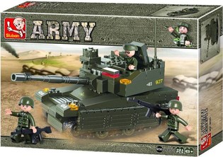 Военный танк Sluban Army M38-B0285 (1 шт.)