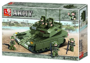 Военный танк Sluban Army M38-B0305 Конструктор (1 шт.)