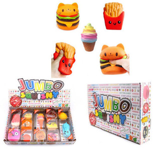 JUMBO Squishies в Дисплее (12 шт.) - Ароматные Сквиши-Антистресс
