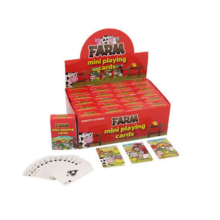 МИНИ-КАРТЫ ИГРАЛЬНЫЕ &ndash; МОДЕЛЬ ФЕРМА В ДИСПЛЕЕ (24 шт.)