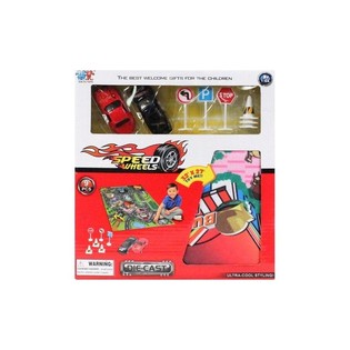 НАБОР МАШИНОК DIE CAST С ИГРОВЫМ КОВРИКОМ (6 шт.)