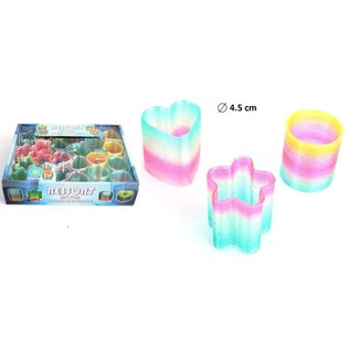 Игрушка-пружинка Слинки в микс-дизайне &Oslash;4.5 см в дисплее (24 шт.)