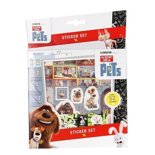 Набор наклеек SECRET LIFE OF PETS 52 элемента (12 шт.)