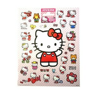 Большие листы наклеек Hello Kitty, 20x16 см (10 шт.)