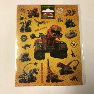 Большие листы наклеек Dinotrux, 20x16 см (10 шт.)