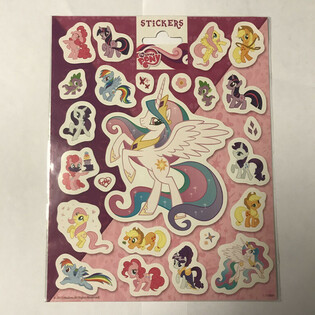 Большие листы наклеек My Little Pony, 20x16 см (10 шт.)