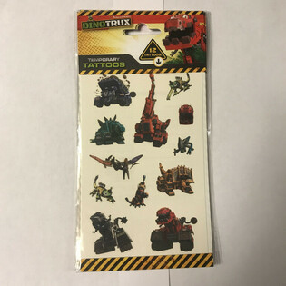 НАКЛЕЙКИ: DINOTRUX, разм. 20 x 10 см (10 шт.)