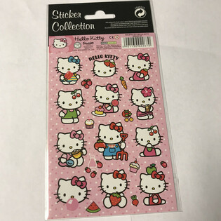 НАКЛЕЙКИ: HELLO KITTY, Разм. 20 x 10 см (10 шт.)