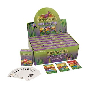 МИНИ ИГРАЛЬНЫЕ КАРТЫ &ndash; МОДЕЛЬ: ДИНОЗАВР В ДИСПЛЕЕ (24 шт.)