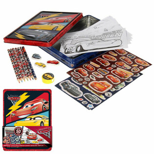 Набор для творчества DISNEY CARS 3D в металлическом боксе (12 шт.)