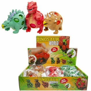 Игрушка-антистресс Динозавр в сетке Squishy Mesh - Дисплей (12 шт.)