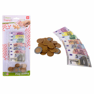 HOME SHOPPING - ЕВРО ИГРУШЕЧНЫЕ ДЕНЬГИ И КУПЮРЫ НА КАРТЕ (6 шт.)