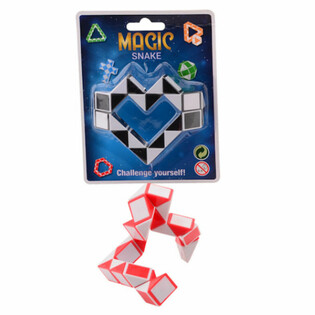 MAGIC SNAKE - 3D ГОЛОВОЛОМКА ЗМЕЙКА НА КАРТЕ (24 шт.)