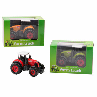 FARM MASTERS - Металлический игрушечный трактор в подарочной коробке (12 шт.)