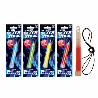 Светящаяся палочка Glow Stick Breaklight - 15 см со шнурком - Микс цветов в дисплее (12 шт.)