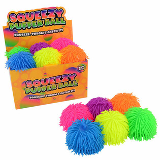 Большие Пушистые Мячики (Puffer Balls) - 13 см - Дисплей (12 штук)