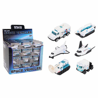 DIE CAST - КОСМИЧЕСКОЕ ПРИКЛЮЧЕНИЕ - КОСМИЧЕСКИЙ ТРАНСПОРТ, масштаб 1:64 - В ДИСПЛЕЕ (48 шт.)