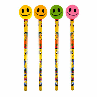 Веселый Карандаш Smiley со Стеркой (24 шт.)