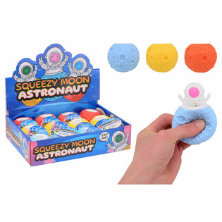 Мячик-антистресс Астронавт Astronaut Squeezy Moon Ball - В дисплее (12 шт.)