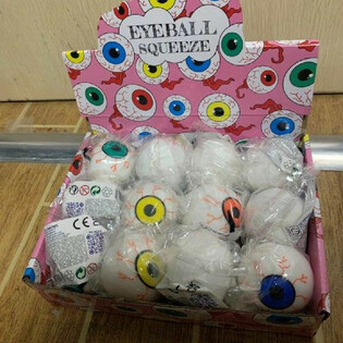 Мяч-антистресс Глаз Squeeze Eyeball в дисплее (12 шт.)