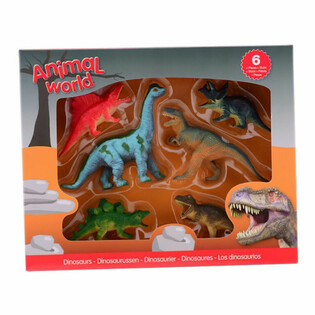 ANIMAL WORLD - Набор динозавров (6 фигурок)