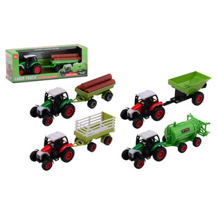 FARM MASTER - ИГРОВОЙ НАБОР ТРАКТОРОВ DIE-CAST - МИКС (12 шт.)