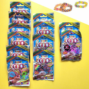 CRAZE LOOPS LOOM - СЮРПРИЗ-ПАКЕТЫ - В ДИСПЛЕЕ (12 штук)