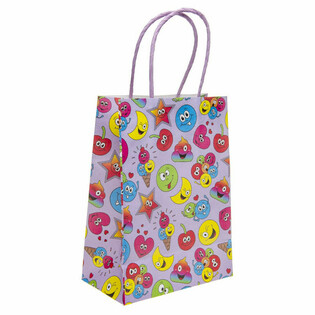 Бумажные подарочные пакеты Smiley - 16x9x22 см (12 штук)