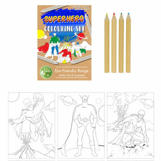 ЭКО-НАБОР ДЛЯ РИСОВАНИЯ СУПЕРГЕРОЙ (25 шт.)