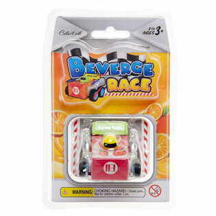 Г&Omicron;НОЧНЫЙ АВТОМОБИЛЬ PULLBACK - BEVERAGE RACE CAR (12 Штук)