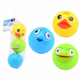 HAPPY WORLD - ДЕТСКИЕ ИГРОВЫЕ МЯЧИКИ ДЛЯ ВАННОЙ ЖИВОТНЫЕ - От 0 месяцев (1 шт.)
