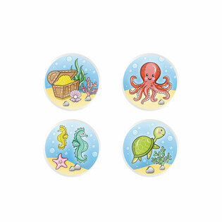 МИКС SEA LIFE / МОРСКИЕ ЖИТЕЛИ - МЯЧИ-ПОПРЫГУНЧИКИ &Oslash;3.3 см (100 шт.)
