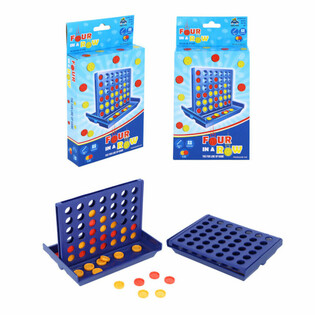 Игра &laquo;4 В РЯД&raquo; - Разм. 13x9,5 см в Подарочной Коробке (6 шт.)