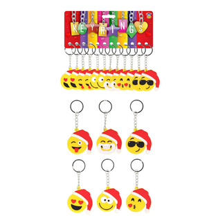 РОЖДЕСТВЕНСКИЕ БРЕЛОКИ SMILEY (12 шт.)