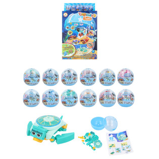 КОНСТРУКТОР SEA LIFE В КАПСУЛАХ И ДИСПЕНСЕРЕ (12 шт.)