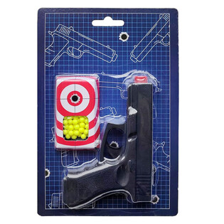 Игрушечный пистолет BB GUN 13см [ до 0.08Дж ] (6 шт.)