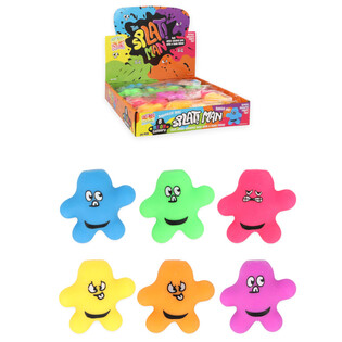АНТИСТРЕСС-ИГРУШКА SQUEEZY SPLAT MAN - МИКС ЦВЕТОВ - В ДИСПЛЕЕ (24 шт.)