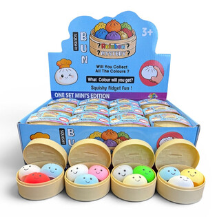 RAGE - Сквиш MINI&rsquo;S EDITION Мини-Хинкали Bun Dumplings (5.3 x 5.3 x 4.1 см) Вирусный антистресс 2026 (24 шт.)