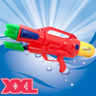 XXL ВОДЯНОЙ ПИСТОЛЕТ - SUPER SOAKER ВОДЯНОЙ ПИСТОЛЕТ - РАЗМЕР: 63.5 x 10 x 26 СМ - ДВОЙНОЙ ВЫСТРЕЛ (1 шт.)