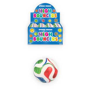 МЯЧ-ПОПРЫГУНЧИК ФУТБОЛ HIGH BOUNCE - В ДИСПЛЕЕ (24 шт.)