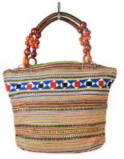 Сумка B-FAIR Beads с ручкой из коричневых бусин (1 шт.)