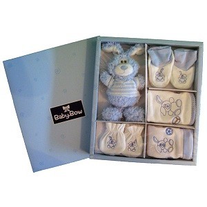 BABY BOW Подарочный набор для новорожденного мальчика, 5 предметов