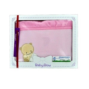 ФЛИСОВОЕ ОДЕЯЛО BABY BOW - РОЗОВОЕ