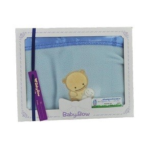 Детский Флисовый Плед Baby Bow - Синий