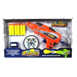 ПИСТОЛЕТ AIR BLASTER СО СТРЕЛАМИ И МИШЕНЬЮ (2 шт.)