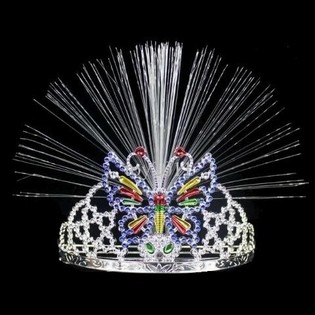 Светящаяся Корона с Оптоволокном - Модель 11 (12 шт.)